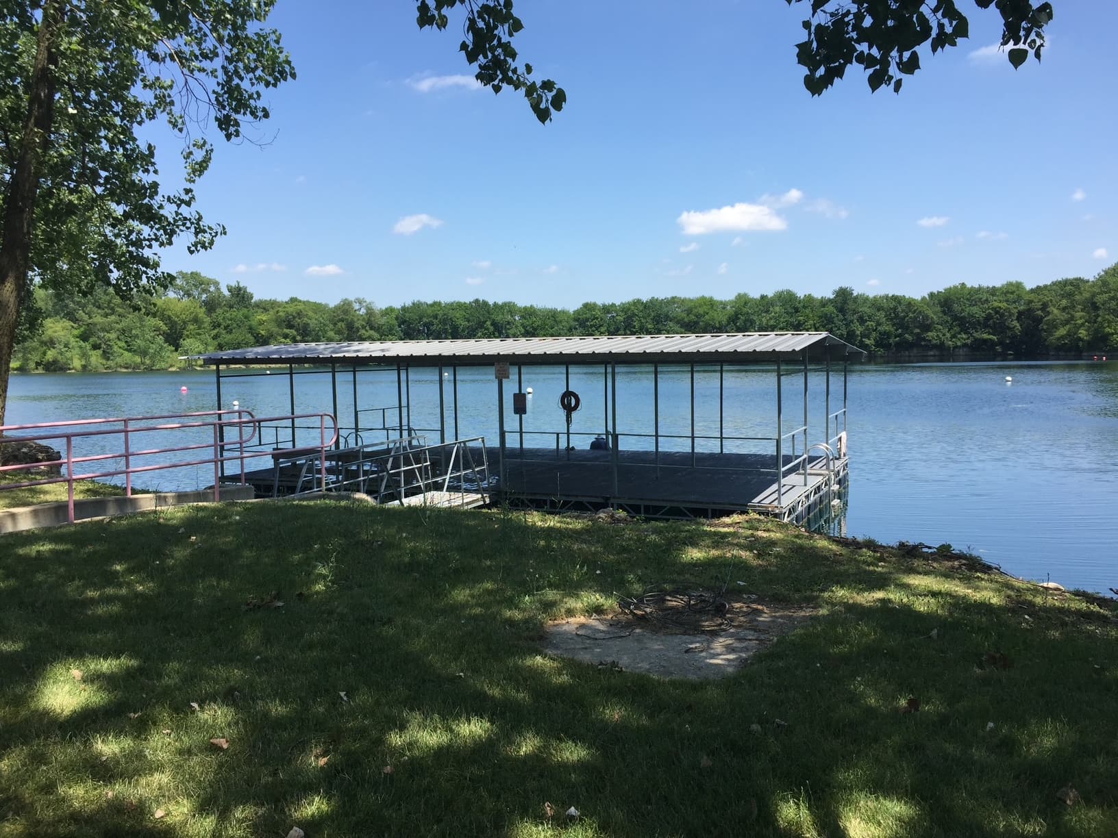 One of the docks on the deep side